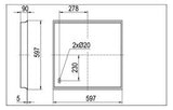RIDI LED-Deckeneinbauleuchte 32W 4000K EBRME-LED 418/5200-840 OSD-DA 4072lm ws