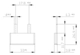 SIEMENS Phasenschiene 1ph 18mm 33mm 50A 5ST3600 10qmm Stift isol