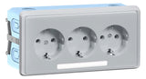 GGK Steckdose 3f alu mt GEB-K USB IP20 KSE 50-3 horiz