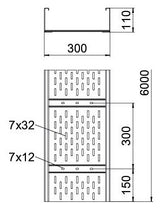 BETTERMANN Weitspannkabelrinne ST o.Verb WKSG-Serie WKSG 130 FS 110x300x2mm