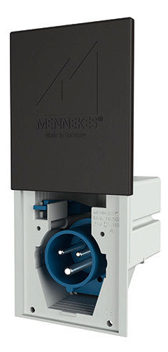 MENNEKES CEE-Einbaugerätestecker 3p 16A 8008 230V/bl 6h IP44 Schraubkl ger Kst