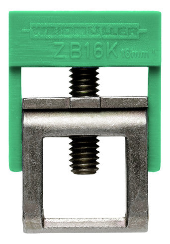 WEIDMÜLLER Sammelschienenklemme 16qmm ZB 16K GE/GN 3/10mm B10mm Flachschiene