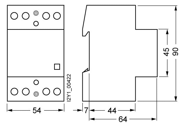 SIEMENS Installationsschütz 63A 230V/AC 5TT5850-0 400V/AC 4S 5000W/AGL 3TE