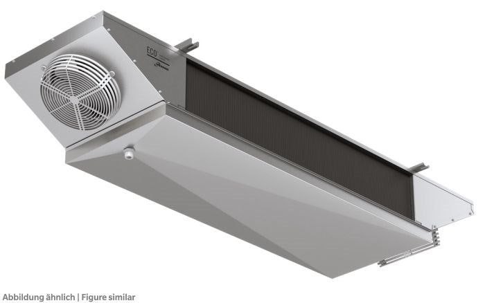 Deckenluftkühler Eco GLE 34EM5 ED 2-seitig ausblas., LA 5mm, mit Abtauung