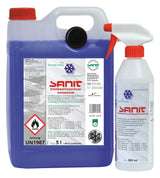 SANIT-Scheibenfrostschutz-Set -60 °C Kanister 5 l + leere Sprühflasche 500 ml | 3279