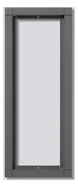 SIEDLE Rahmen-Türstation 3f UP dgr Alu KR 611-3/1-0 DG 331x131x15mm