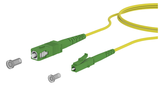 METZ CONNECT LWL-Patchkabel SC/LC APC SM 151P3EAJAD0E OS2 40m ge