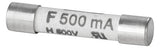 WEIDMÜLLER Glassicherung F 0,5A 500V GZ 0.5A/F 6,3x32mm