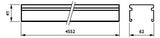 PHILIPS-LICHT Tragschiene Lichtband IP20 Maxos fusion LL546T 4x2.5+2x1.5 Gen2 WH