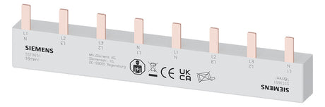 SIEMENS Phasenschiene 4ph 18mm 212mm 80A 5ST3651 16qmm Stift isol