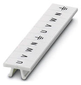 PHOENIX Klemmenmarkierung ws RM=5,08mm ZB 5,08,LGS:U-N U/V/W/N/Erde horiz