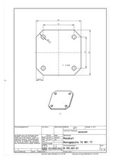 SPELSBERG Montageplatte Verteiler Kst TK MPI-77 lack 45x45mm Lochung