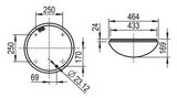 RIDI LED-Anbauleuchte 28W 4000K 2962lm RKSK 440/3750-840 HPC ws Konv