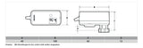 Honeywell Stellantrieb MS, 6,5 mm Hub 180 N, 24 V AC/DC, 3-Punkt | MSLF-B018-150