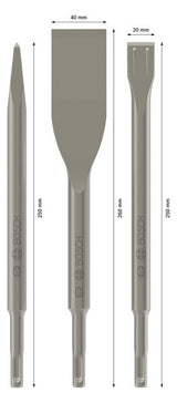BOSCH-EW Maschinenmeißel Set SDSplus 2607019159 20x250mm