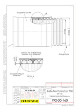 FRÄNKISCHE Kabelschutzrohr gr flex Kst Kabuflex R plus 750 co2ntrol, Type  136/