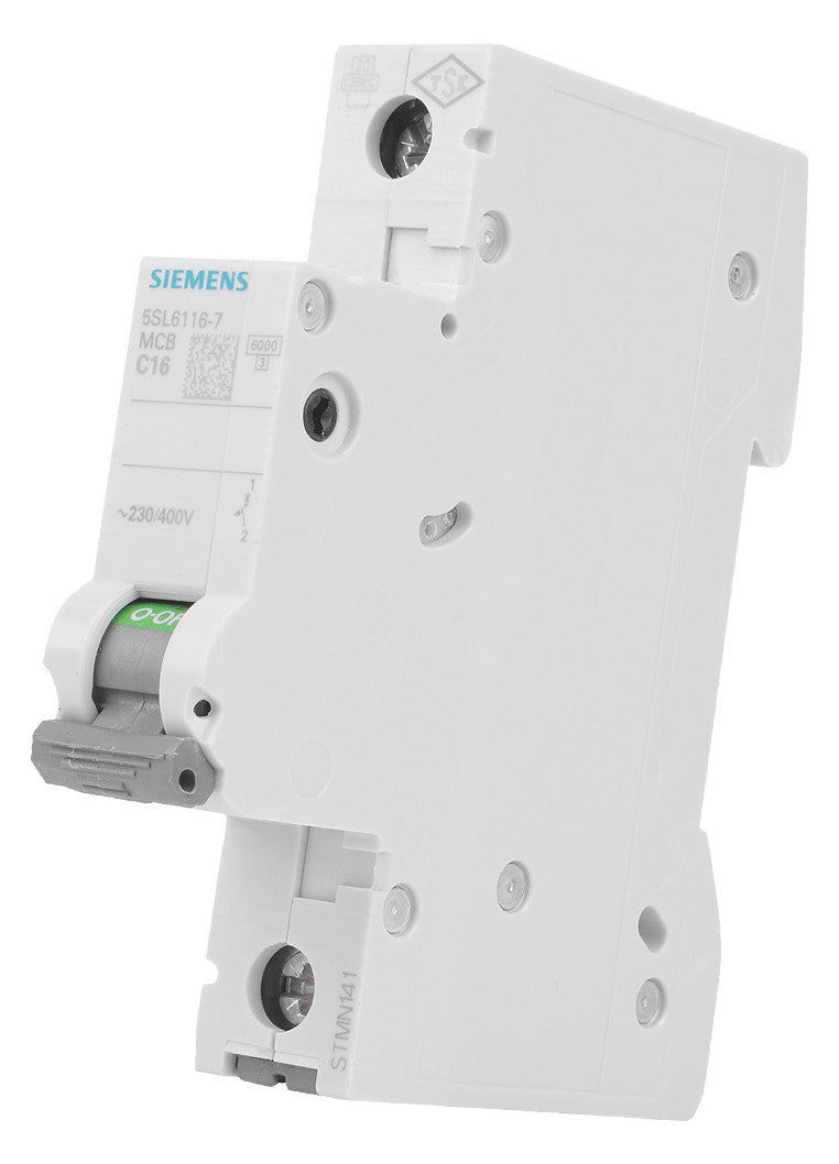SIEMENS Leitungsschutzschalter UC C 16A 5SL6116-7 1p 400V 1TE 50Hz IP20