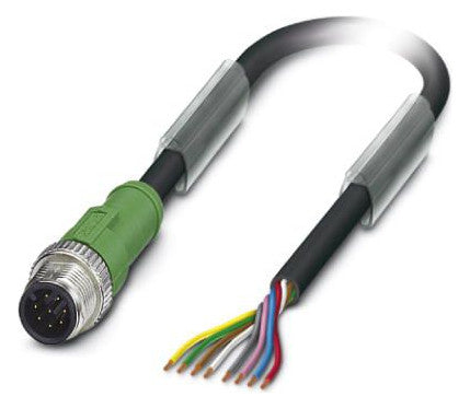 PHOENIX Sensor-Aktorkabel 8p 10m fr.Ende SAC-8P-M12MS/10,0-PUR ger M12 PUR hfr
