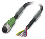 PHOENIX Sensor-Aktorkabel 8p 10m fr.Ende SAC-8P-M12MS/10,0-PUR ger M12 PUR hfr