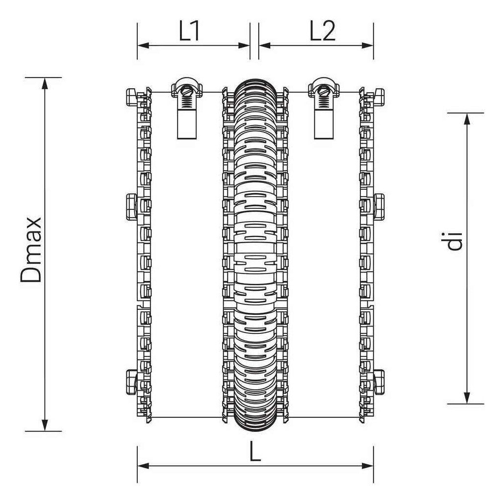 Rehau AWACONNECT Flex+ Rohrkupplung Typ 335 335 - 389 mm | 11096701001
