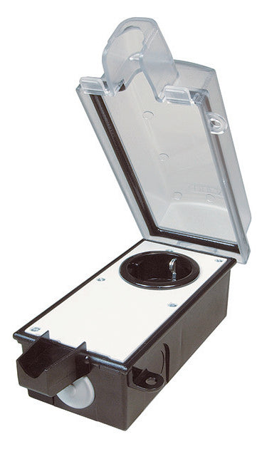 BACHMANN Steckdose 1f sw AP Klappd IP54 924.3491 abschl
