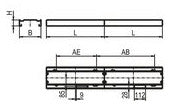 RIDI LED-Rasterleuchte 62W 4000K 7830lm ABRB-R2X145/35ND-SM-SET ws Konv