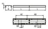 RIDI LED-Rasterleuchte 62W 4000K 7830lm ABRB-R2X145/35ND-SM-SET ws Konv