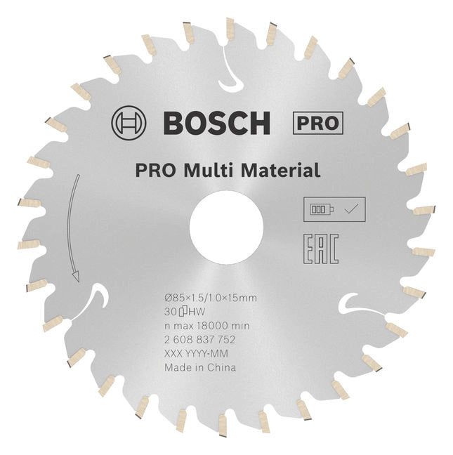 BOSCH-EW Kreissägeblatt  85mm 15mm 2608837752