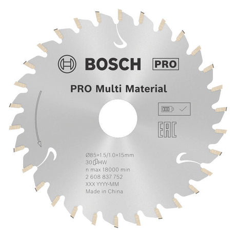 BOSCH-EW Kreissägeblatt  85mm 15mm 2608837752