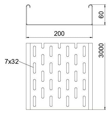 BETTERMANN Kabelrinne ST 60x200x1,5mm SKS-Serie SKS 620 FT o.Verb Seitenl