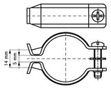 WALRAVEN Trägerklammer  40-44,5mm ST 6077244 besch