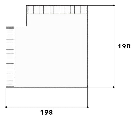 GGK Flachwinkel GEB-K UT/OT 80x150mm Kst FB 80x150-FW rws unbeh RAL9010