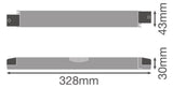 LEDVANCE LED-Trafo 200W 24V IP20 Kstgeh DR-SUP -200/220-240/24 stat 328x43x30mm