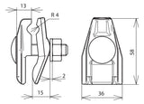 DEHN SE Anschlussklemme  7-10mm 0,4-12mm AK 7.10 FRM10X45 KBF0.4 12 TGTZN Guss