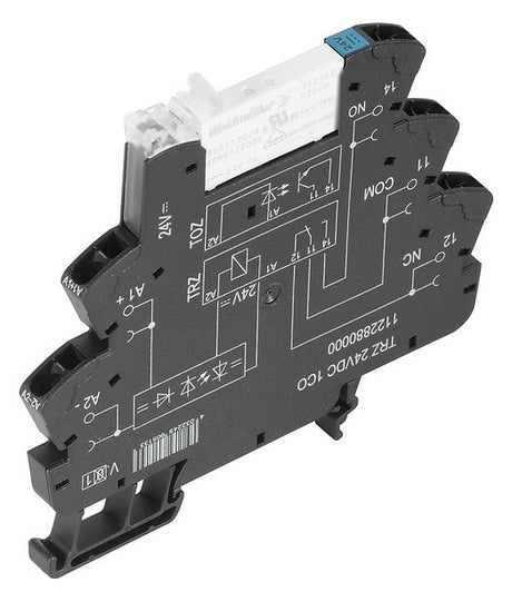 WEIDMÜLLER Schaltrelais 1W IP20 Federzug TRZ 24VDC 1CO 6,4x90x88mm