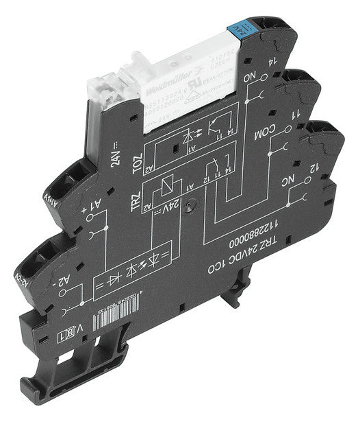 WEIDMÜLLER Schaltrelais 1W IP20 Federzug TRZ 24VDC 1CO 6,4x90x88mm