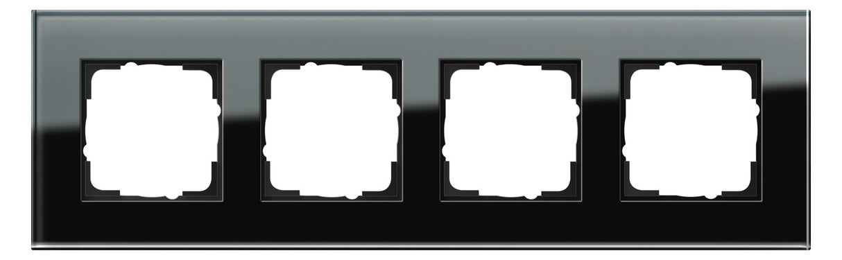 GIRA Rahmen 4f sw glas Esprit 021405