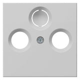 GIRA Zentralplatte Ant.dose gr System 55 0869015 Schraubbef