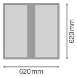 LEDVANCE LED-Panel 620x620mm 36W 3000K PL PROT 625 P 36W 830 PS 5040lm ws Konv