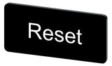 SIEMENS Bezeichnungsschild sw rechteck 3SU1900-0AC16-0DU0 RESET englisch