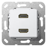 GIRA Einsatz HDMI 2f rws Einsatz 567203 ohne Beschriftungsfeld