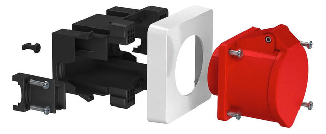 BETTERMANN Geräteeinbaudose GEB-K 1f CEE 71GDCEE32 Front rast Zugentlastung