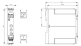 SIEMENS Zeitrelais 24V/AC 0.05s-100h 3RP2505-1AB30 ansprVerz rückfVerz