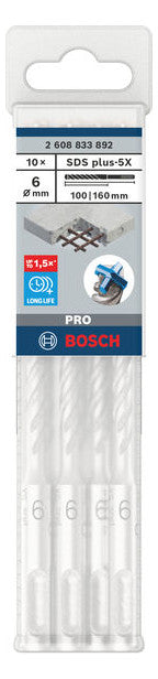 BOSCH-EW Hammerbohrer  6mm SDSplus HAMMERBOHRER SD 100/160mm f.Beton