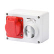 GEWISS CEE-Steckdose 5p 16A 6h 400V/rt Energy GW66009 IP44 AP Schraubkl Kst