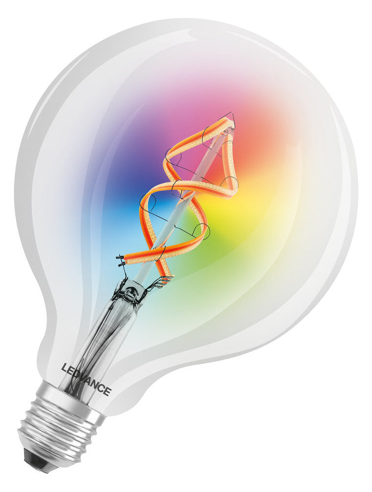 LEDVANCE LED-Kugellampe FM E27 4,5W rgbw SMART+ Filament Globe RGBW 30 4.5 W 2700