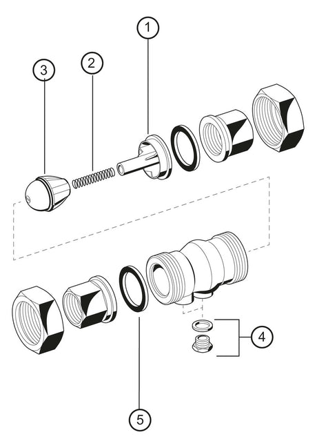 Rückflussverhinderer RV281 Messing A, 1 1/2 "
