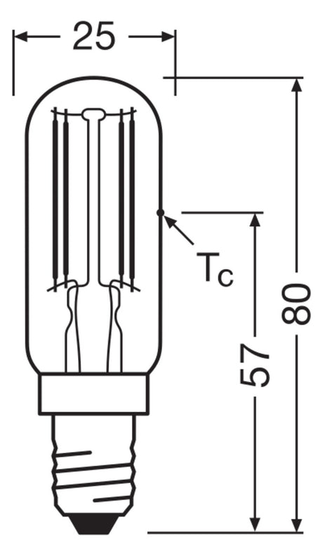 LEDVANCE LED-Röhrenlampe FM E14 5,9W ws LED Special T26 60 300° Filament P 2700K