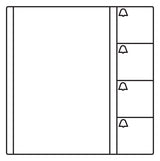 SIEDLE Tastenmodul 1+n 4RT anthgr TM 612-4 AG 99x99x27mm