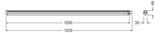 LEDVANCE LED-Feuchtraumleuchte 36W 6500K DP SLIM VALUE 1200 36 W 6500 K IP65 4000